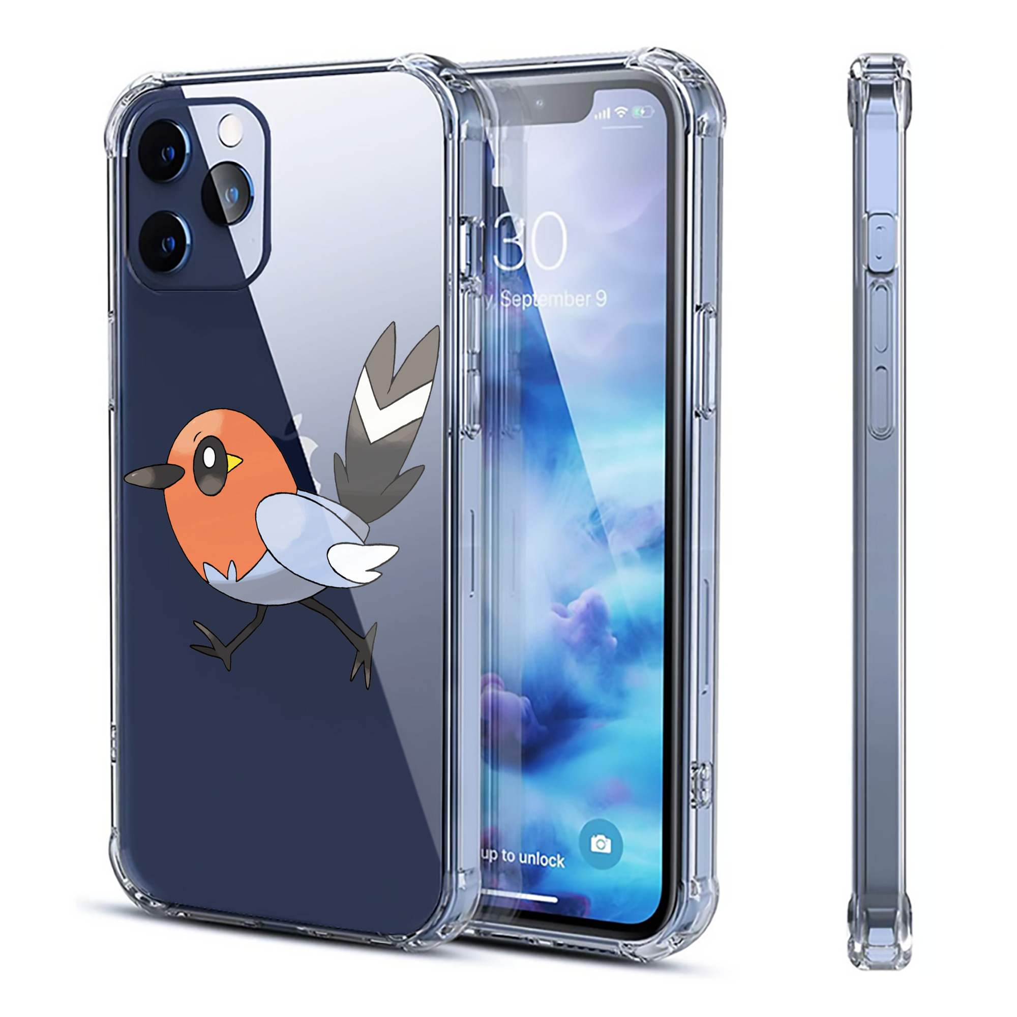 （画像用） ポケットモンスター Pokémon 【iPhone 12シリーズ対応】透明スマホケース（クリアソフトケース）